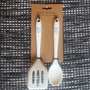 Rae Dunn Flip & Stir 2-Pc Mini Utensil Set NWT
